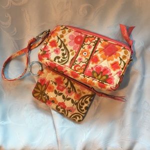 Vera Bradley Matching Wristlet and Card holder